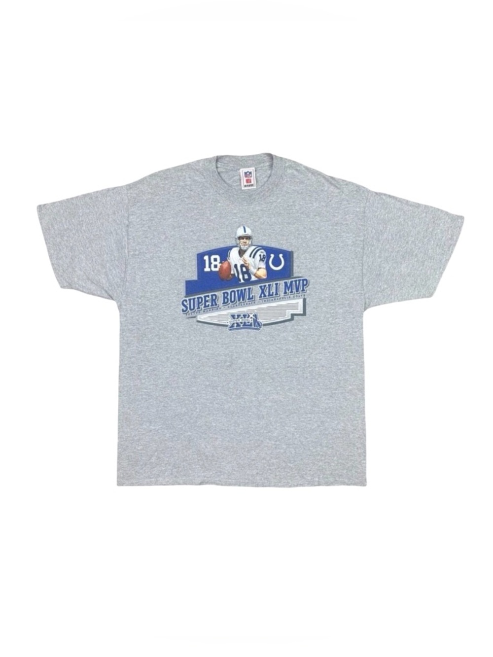 NFL | NFL Players Super Bowl XLI MVP Peyton Manning Crew Neck Tee - Size XL